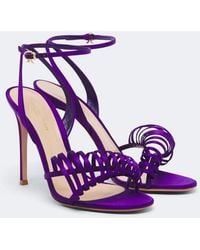 Gianvito Rossi - Satin Sandals - Lyst