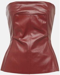 Rick Owens - Coated Denim Corset Top - Lyst