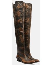 KHAITE - Clive 35 Leather Over-The-Knee Boots - Lyst