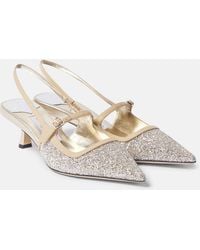 Jimmy Choo - Didi 45 Glitter Slingback Pumps - Lyst