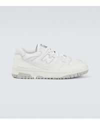 New Balance Sneakers 9060 in mesh e suede - Bianco