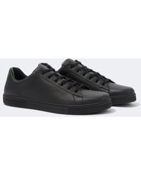 Gucci - Ace Web Stripe Leather Sneakers - Lyst