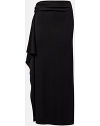 Christopher Esber - Asymmetric Draped Jersey Maxi Skirt - Lyst