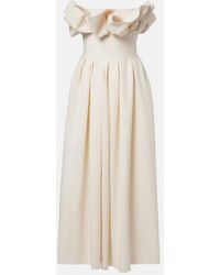 KHAITE - Claude Draped Bustier Dress - Lyst
