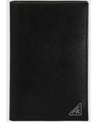 Prada - Logo-Appliqué Passport Holder - Lyst