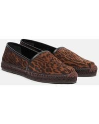 Tom Ford - Leopard-Print Suede Espadrilles - Lyst