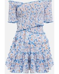 Poupette - Soledad Floral Cotton Minidress - Lyst