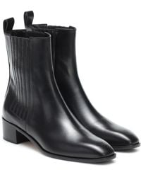 Aeyde Neil Leather Ankle Boots - Black