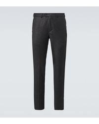 Loro Piana - Carlo Wool And Cashmere Straight Pants - Lyst