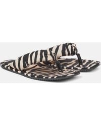 The Attico - Tongs Indie a motif zebre - Lyst