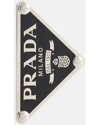 Prada - Logo Clip-On Single Earring - Lyst