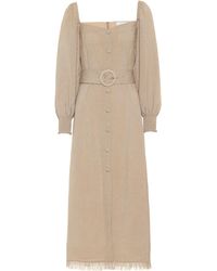 Nanushka Exklusiv bei Mytheresa – Midikleid Miro - Natur