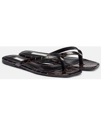 TOTEME - Sandalias De Piel Grabada - Lyst