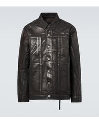 Rick Owens - Coated Denim Jacket - Lyst