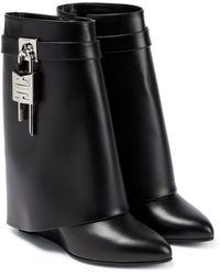 Givenchy Exklusiv bei Mytheresa – Ankle Boots Shark Lock aus Leder - Schwarz