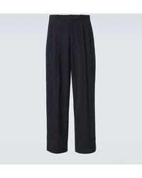 A.PRESSE - Wool-Blend Wide-Leg Pants - Lyst