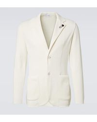 Lardini - Knitted Cotton Blazer - Lyst