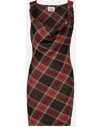 Vivienne Westwood - Robe Anna En Coton A Carreaux - Lyst