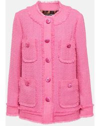Dolce & Gabbana - Wool-blend Tweed Jacket - Lyst