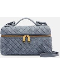 Bottega Veneta - Bang Bang Intrecciato Suede Vanity Bag - Lyst
