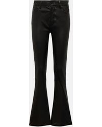 7 For All Mankind - Bootcut Tailorless Leather Pants - Lyst
