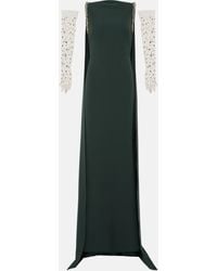 Safiyaa - Caped Embroidered Gown - Lyst