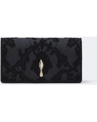 Christian Louboutin - Bettina Small Lace Crepe Satin Clutch - Lyst
