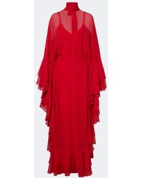 De La Vali - Socorro Chiffon Maxi Dress - Lyst