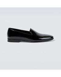 Manolo Blahnik - Mario Patent Leather Loafers - Lyst