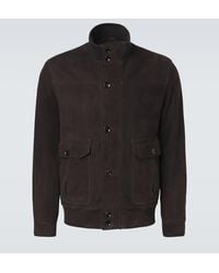 Brioni - Suede Bomber Jacket - Lyst