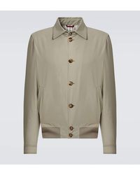 Brunello Cucinelli - Chaqueta Bomber De Gabardina - Lyst