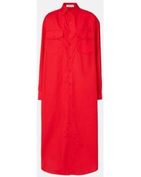 Frankie Shop - Hemdblusenkleid Calren Aus Baumwolle - Lyst