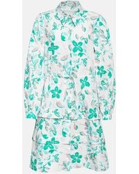 Dorothee Schumacher - Floral Cotton Poplin Shirt Dress - Lyst