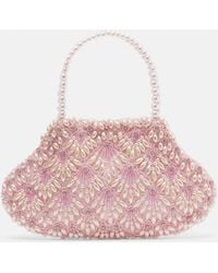 Clio Peppiatt - Scallop Mini Embellished Tote Bag - Lyst