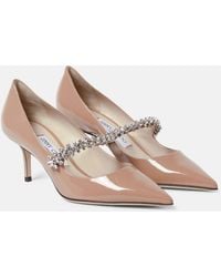 Jimmy Choo - Bing 65 Embellished Patent Leather Pumps - Lyst