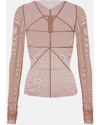 Rick Owens - Temple Sheer Tulle Top - Lyst