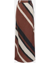 Faithfull The Brand - Dalicenca Striped Linen Maxi Skirt - Lyst