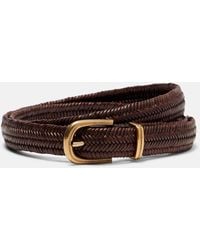 Brunello Cucinelli - Braided Leather Belt - Lyst