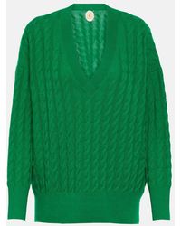Jardin Des Orangers - Cable-Knit Cashmere Sweater - Lyst