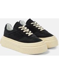 MM6 by Maison Martin Margiela - Sneakers in suede con platform - Lyst