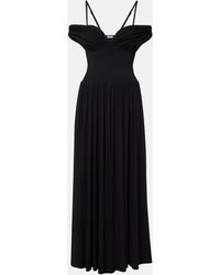 Jonathan Simkhai - Amarantha Off-Shoulder Draped Jersey Maxi Dress - Lyst
