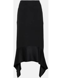 TOTEME - Falda midi asimétrica - Lyst