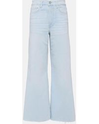 FRAME - Jeans anchos Le Palazzo cropped - Lyst