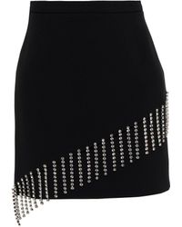 Christopher Kane Embellished High-rise Miniskirt - Black