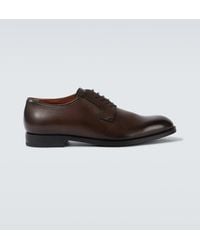 ZEGNA - New Classic Leather Derby Shoes - Lyst