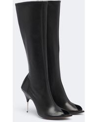 AMINA MUADDI - Bruna Leather Knee-High Boots - Lyst