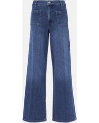 FRAME - Le Slim Palazzo High-Rise Wide-Leg Jeans - Lyst