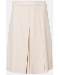 Valentino - Virgin Wool Midi Skirt - Lyst