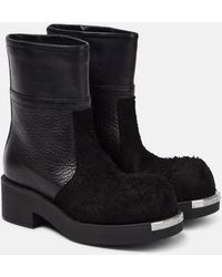 MM6 by Maison Martin Margiela - Leather Boots - Lyst