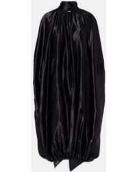 Ferragamo - Satin Midi Dress - Lyst